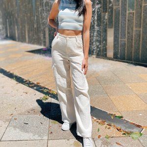 Linen Cargo Pants